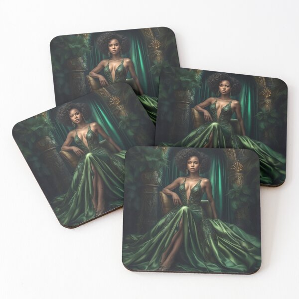 Item preview, Modern Green Formal Gown designed and sold by Fantasy-Fashion.