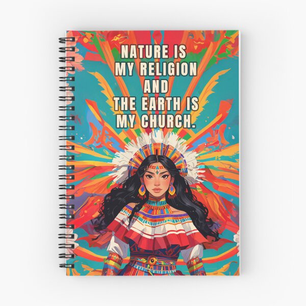 Item preview, Native American woman. Nature is my religion and the earth is my church. designed and sold by La Loca.