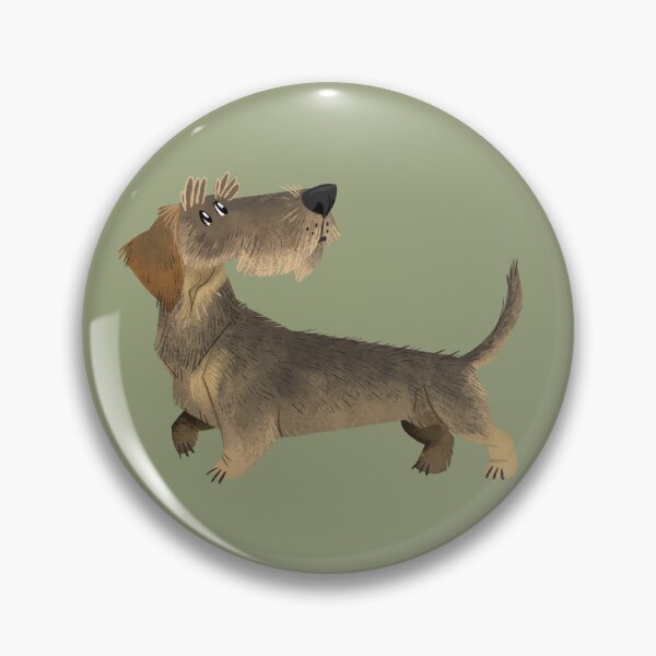 Item preview, Wirehaired Dachshund designed and sold by stinkybrowndogs.