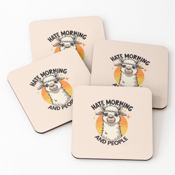 Item preview, Hate morning and people funny Lama  designed and sold by Kawabijutsu21.