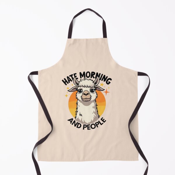 Item preview, Hate morning and people funny Lama designed and sold by Kawabijutsu21.