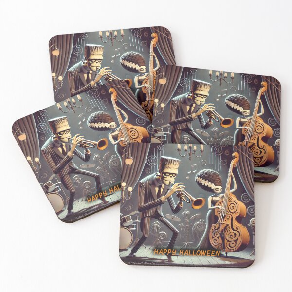 Item preview, Happy Halloween: A Spooky Jazz Night with Monsters designed and sold by MySheetMusicArt.