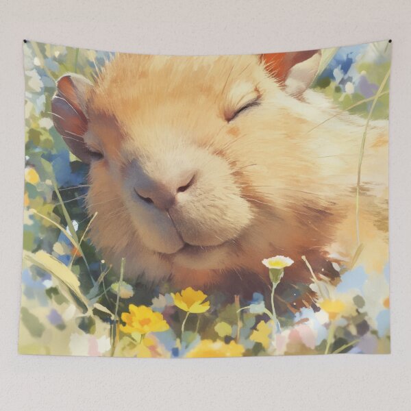 Item preview, Capybara Peaceful Nap designed and sold by AshiraCreations.