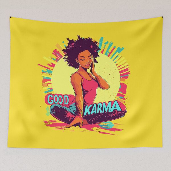 Item preview, Yellow Good Karma Graphic Design designed and sold by Artbyminga.