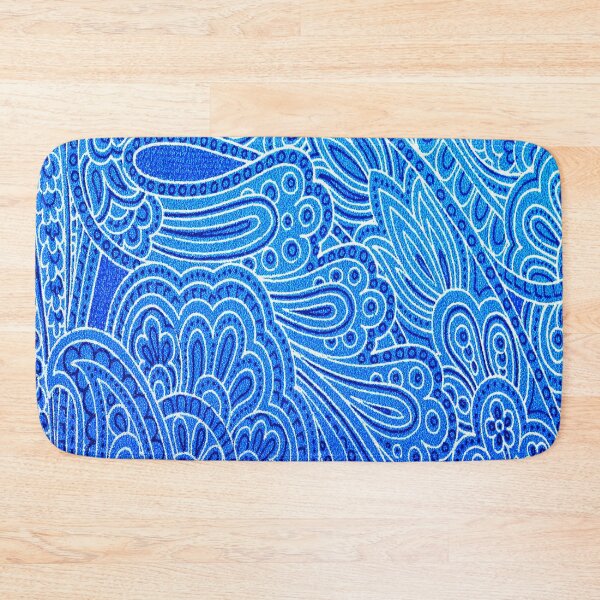 Item preview, Blue Embossed Leather designed and sold by FunWithChemo.