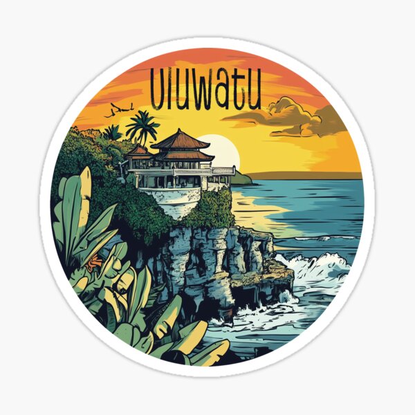 Aperçu de l'œuvre Uluwatu, Bali créée et vendue par WildernessTees.
