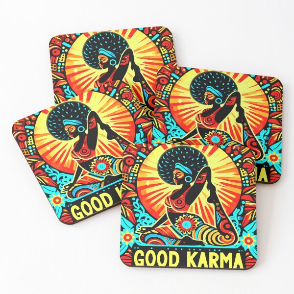 Item preview, Good Karma Yoga Pose Graphic Design designed and sold by Artbyminga.