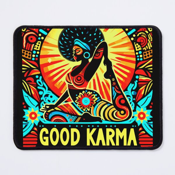 Item preview, Good Karma Yoga Pose Graphic Design designed and sold by Artbyminga.