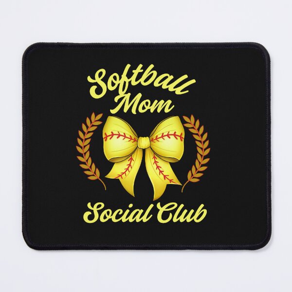 Item preview, Softball Mom Social Club With Coquette Bow designed and sold by AlienOccupation.