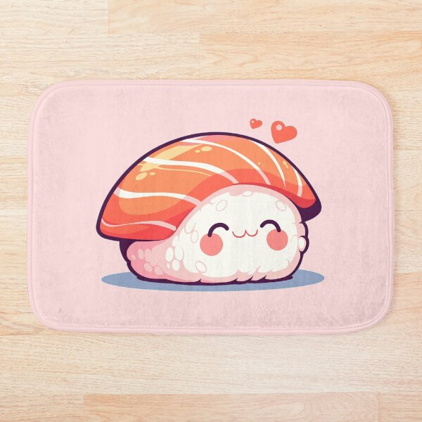 Artikelvorschau, Kawaii Lachs Nigiri Sushi entworfen und verkauft von Oh My Kawaii.