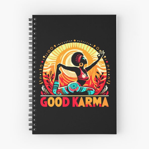 Item preview, Vibrant Good Karma Yoga Pose Graphic Design designed and sold by Artbyminga.