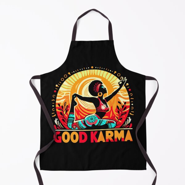 Item preview, Vibrant Good Karma Yoga Pose Graphic Design designed and sold by Artbyminga.