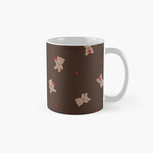 Item preview, Deep Brown Bear Heart Pattern designed and sold by caladayart.
