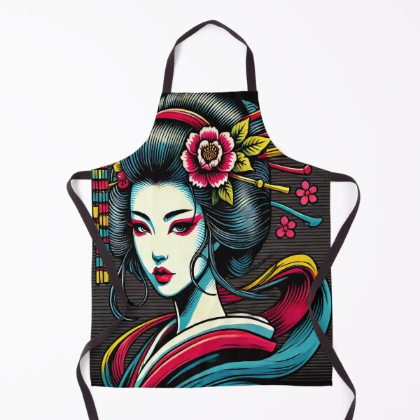 Item preview, Bold Pop Art Ukiyo-e Geisha - Vibrant Japanese Fusion by Sakura Kawaii Studio designed and sold by SakuraJapanArt.