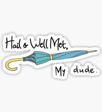 The Adventure Zone - Hail and Well Met, My Dude Sticker
