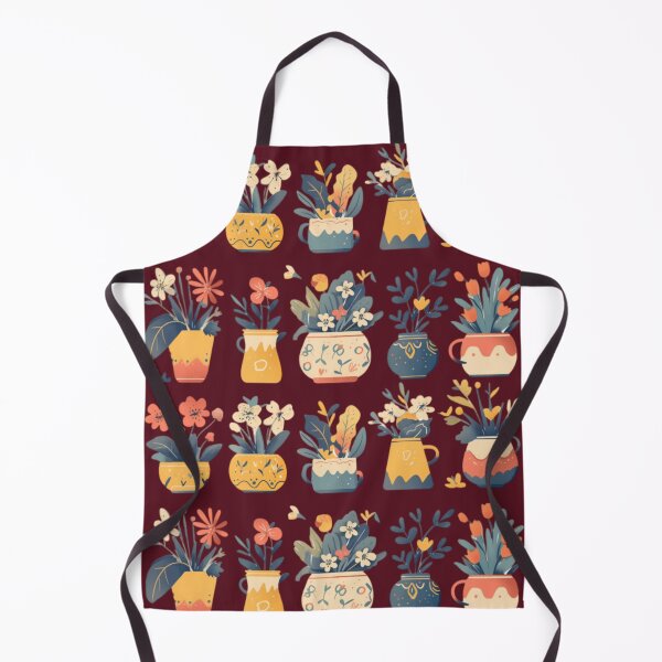 Item preview, Whimsical Blooms in Vibrant Pots designed and sold by emilykang.
