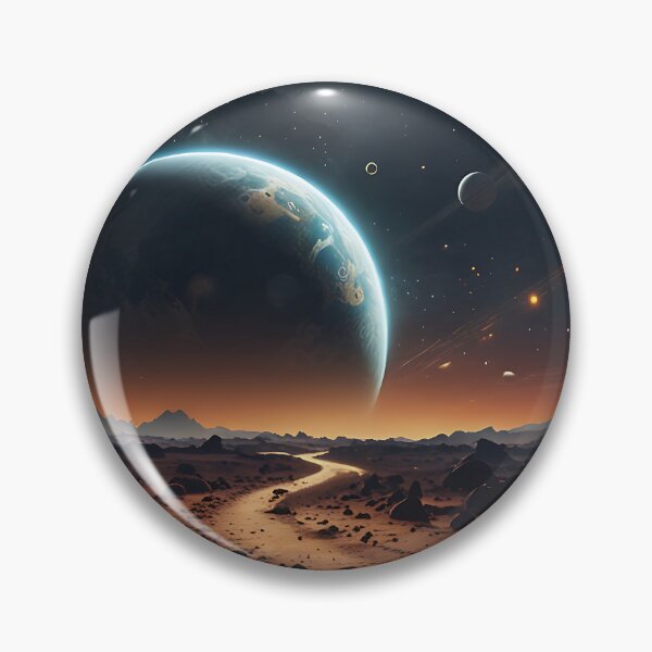 Item preview, On Another Planet | Cosmic Landscape with Earth and Stars designed and sold by UniGift.