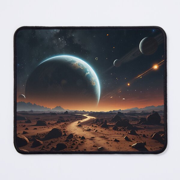 Item preview, On Another Planet | Cosmic Landscape with Earth and Stars designed and sold by UniGift.