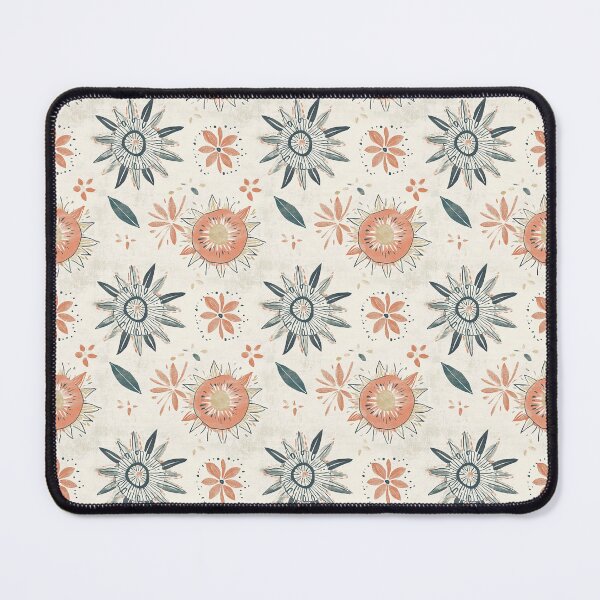Aperçu de l'œuvre Motif floral bohème rustique – Style vintage dessiné à la main créée et vendue par MindFulStudios.
