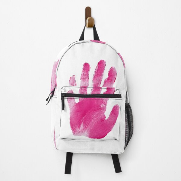 Item preview, A pair of pink handprints on a white background designed and sold by urzga.