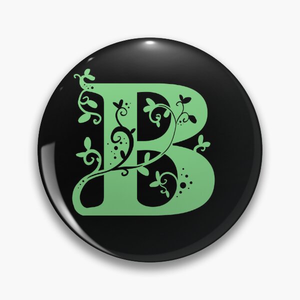 Item preview, Green Capital Letter B With Vines V3 designed and sold by Victoria Lehnard.