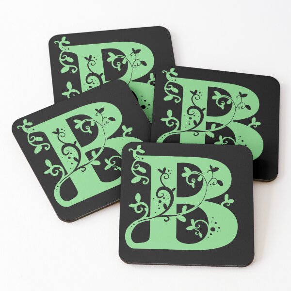 Item preview, Green Capital Letter B With Vines V3 designed and sold by Victoria Lehnard.