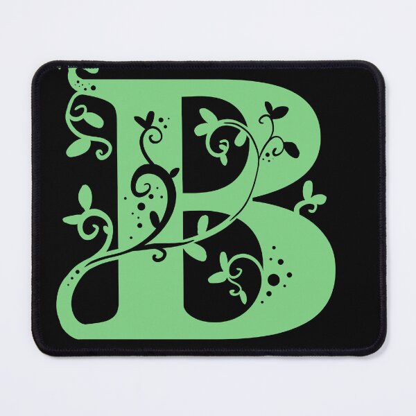 Item preview, Green Capital Letter B With Vines V3 designed and sold by Victoria Lehnard.