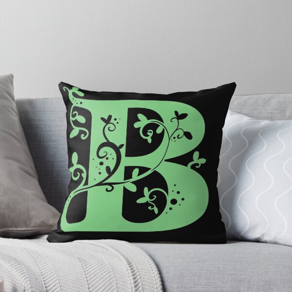 Item preview, Green Capital Letter B With Vines V3 designed and sold by Victoria Lehnard.