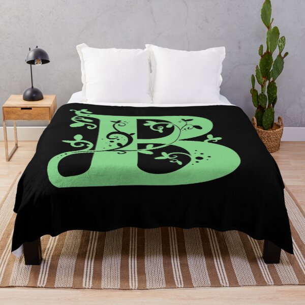 Item preview, Green Capital Letter B With Vines V3 designed and sold by Victoria Lehnard.