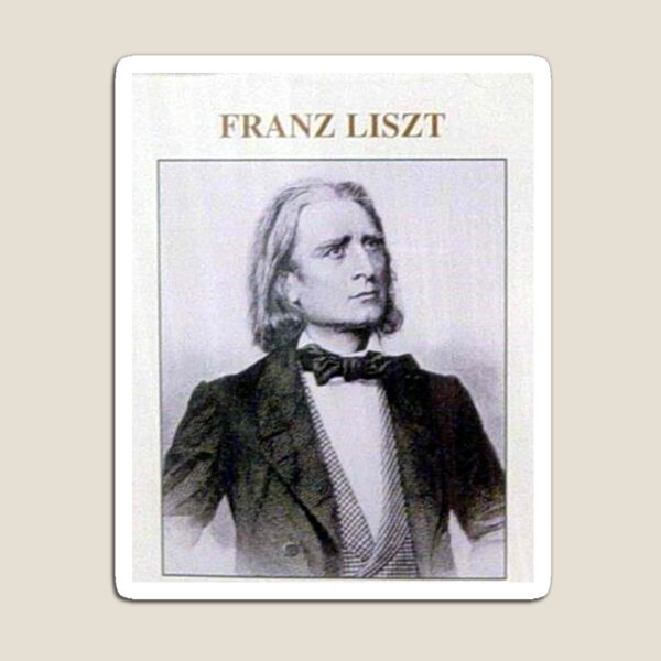 Aperçu de l'œuvre Franz Liszt, Liszt, Compositeur, Romantique, Piano, Portrait créée et vendue par Vintaged.