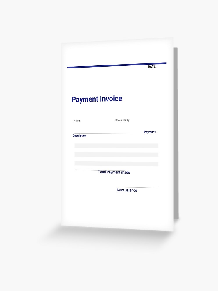 Thumbnail 1 of 2, Greeting Card, Invoice Payment Template designed and sold by TriForceDesign.