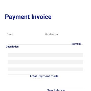 Artwork thumbnail, Invoice Payment Template by TriForceDesign