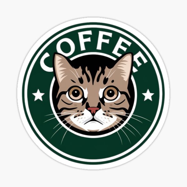 Item preview, Warrior Cats Coffee Sticker designed and sold by Playful Strokes.