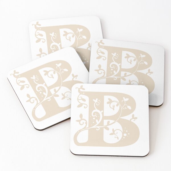 Item preview, Beige Capital Letter B With Vines designed and sold by Victoria Lehnard.