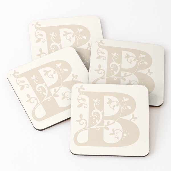 Item preview, Beige Capital Letter B With Vines V2 designed and sold by Victoria Lehnard.