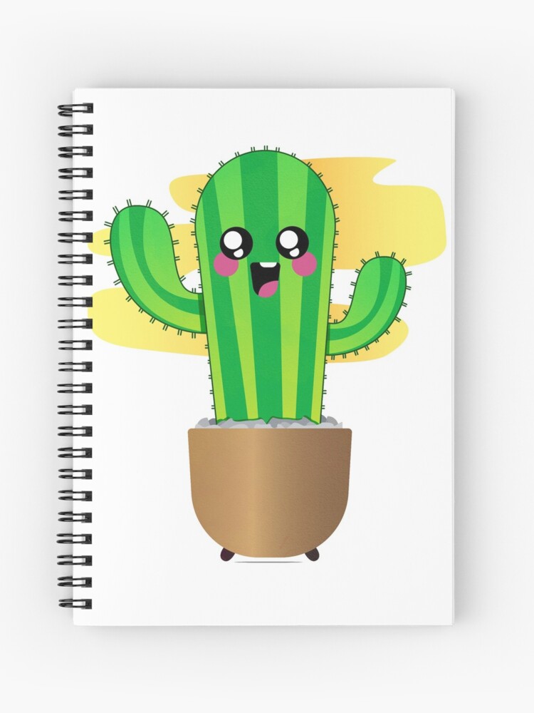 Cuaderno de espiral «Cactus Kawaii» de beyondthemoon | Redbubble