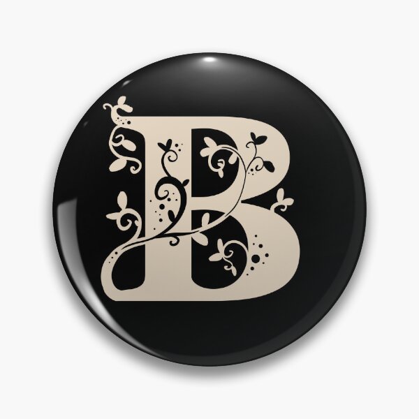 Item preview, Beige Capital Letter B With Vines V3 designed and sold by Victoria Lehnard.