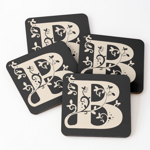 Item preview, Beige Capital Letter B With Vines V3 designed and sold by Victoria Lehnard.