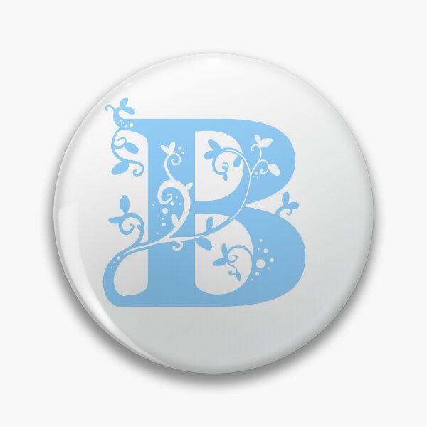 Item preview, Blue Capital Letter B With Vines designed and sold by Victoria Lehnard.