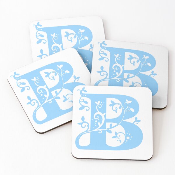 Item preview, Blue Capital Letter B With Vines designed and sold by Victoria Lehnard.