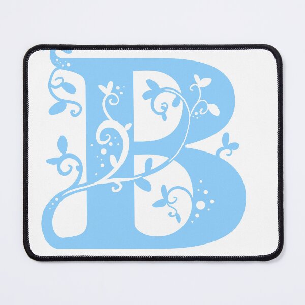 Item preview, Blue Capital Letter B With Vines designed and sold by Victoria Lehnard.
