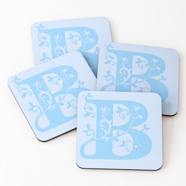 Item preview, Blue Capital Letter B With Vines designed and sold by Victoria Lehnard.
