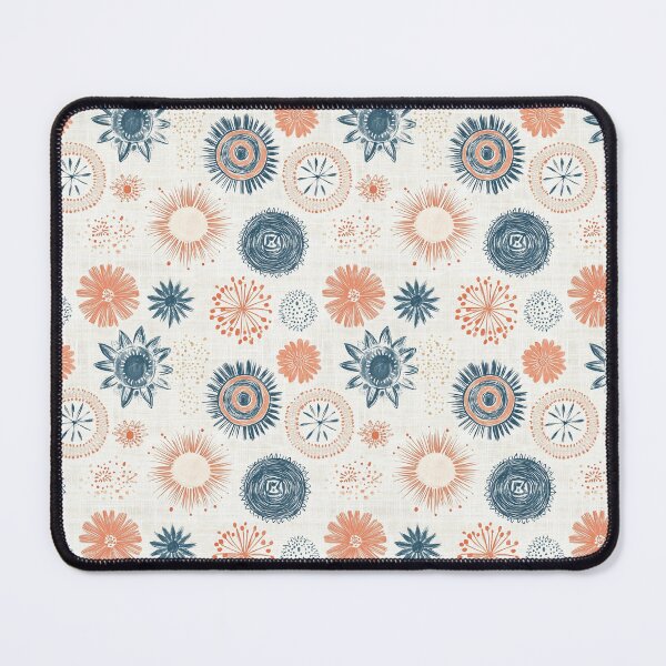 Item preview, Retro Boho Sunburst Floral Pattern – Hand-Drawn Vintage Design designed and sold by MindFulStudios.