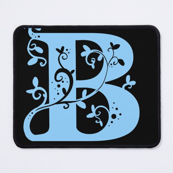 Item preview, Blue Capital Letter B With Vines V3 designed and sold by Victoria Lehnard.