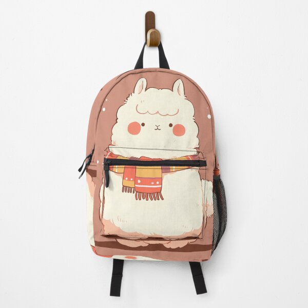 Item preview, Cute and Playful Alpaca Illustration with Fluffy Coat and Warm Pastel Colors designed and sold by Windy-market.