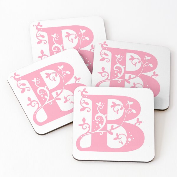 Item preview, Pink Capital Letter B With Vines designed and sold by Victoria Lehnard.