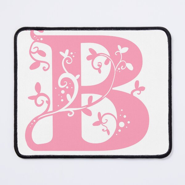 Item preview, Pink Capital Letter B With Vines designed and sold by Victoria Lehnard.