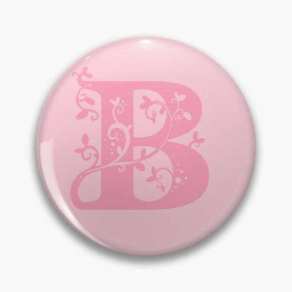 Item preview, Pink Capital Letter B With Vines V2 designed and sold by Victoria Lehnard.