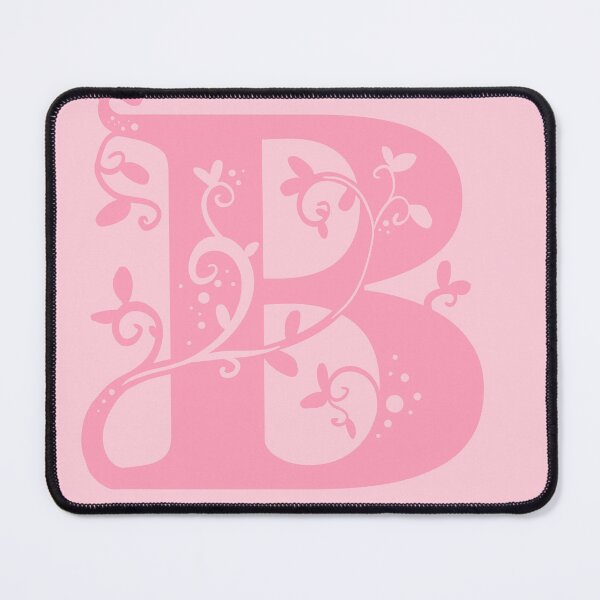 Item preview, Pink Capital Letter B With Vines V2 designed and sold by Victoria Lehnard.