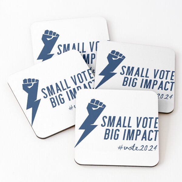 Item preview, Small Vote Big Impact - American Elections 2024 Light-Color Background designed and sold by RosmeralisShop.